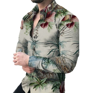 Camisa Estampada para Hombre, Manga Larga, Un Solo Botón, Otoño, 100% Algodón, Superventas, Precio Económico, Venta al Por Mayor, OEM, a la Moda, para Exportación - Product Image 2