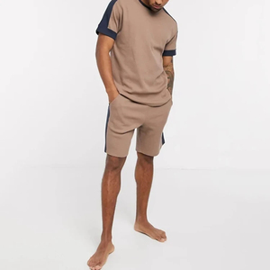 Ensemble de survêtement unisexe en coton personnalisé, anti-plis, pour jogging, avec t-shirts longs et shorts, ODM, motif animal sur toile, grande taille, le plus vendu - Product Image 4