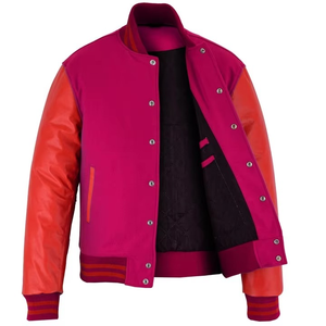 <b>Top</b> Trending New Arrival Men's Winter Varsity Jacket Canvas Stand Collar Breathable Front Logo Customizable 2025 - Product Image 3