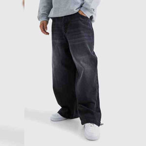 ARZINEN INDUSTRY Jean vintage pour homme, taille mi-haute, coupe ample et large, délavé, 100% Coton, Écologique, Imperméable, Coupe-vent, Séchage rapide - Product Image 4