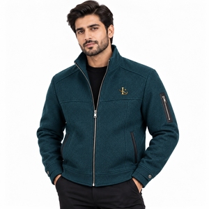 Chaqueta de lana para hombre, chaqueta cálida de mezcla de lana para invierno, ropa de abrigo cómoda y elegante para caminar y viajar, adecuada para el frío - Product Image 1