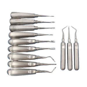 Ensemble d'élevateurs dentaires Surtechs, 15 pièces, instruments chirurgicaux pour l'extraction dentaire, acier inoxydable - Product Image 1