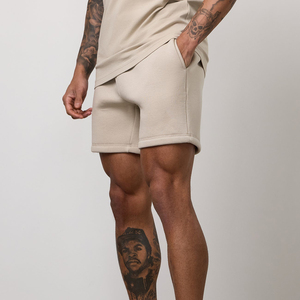 Nouveauté été Short homme vintage couleur unie basique ample à cordon de serrage 100% coton taille mi-haute tricoté respirant écologique imprimé numérique - Product Image 4