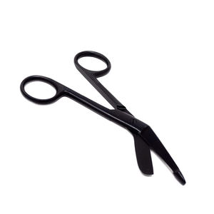 Tijeras manuales de acero inoxidable para vendajes y apósitos, ideales para paramédicos y clínicas. - Product Image 3