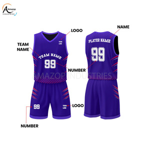 Tenue d'équipe de basketball CElite, maillot et short de jeu professionnel en polyester interlock 180 GSM, fabricant OEM - Product Image 3