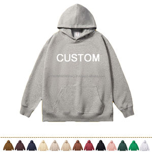 Sudadera con capucha de diseñador para hombre y mujer, sudadera holgada informal en blanco de Color sólido, sudaderas con capucha con logotipo impreso personalizado a la venta - Product Image 2