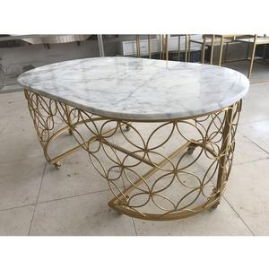 furniture style living room round modern <b>Silver</b> metal legs Modern Metal Side <b>Table</b> - Product Image 1