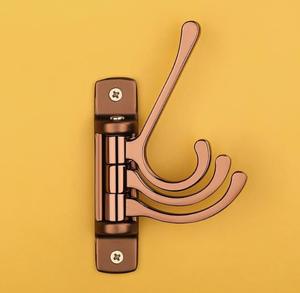 ราวแขวนผ้าเช็ดตัวติดผนังแบบประหยัดพื้นที่ ตะขอคู่โลหะสไตล์มินิมอลทันสมัย - Product Image 5