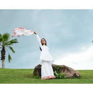 Conjunto de Traje de Algodón Transpirable para Mujer, Color Blanco Intenso, Talla XS - Product Image 5