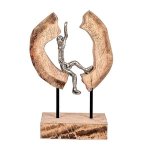 Sculpture de caméléon en bois de manguier multicolore et éclatante |   Vente en gros - Product Image 1