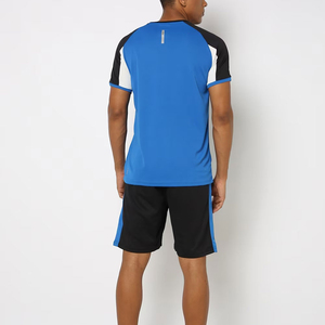 Ensemble décontracté respirant pour homme : T-shirt et short deux pièces, survêtement à manches courtes, personnalisable - Product Image 3