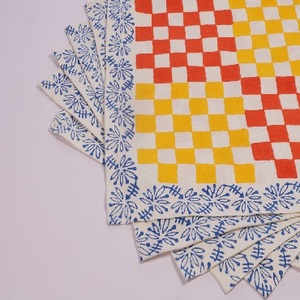 Ensemble de sets de table en coton imprimé de qualité supérieure |   Set de table artisanal |   Décoration de cuisine lavable et réutilisable - Product Image 1