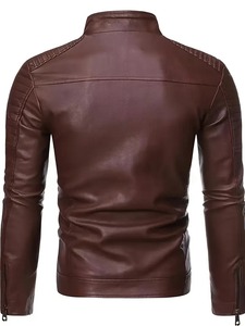 Comfortable <b>Men</b> <b>Leather</b> <b>Jacket</b> with High Quality Material for Winter Protection - Product Image 6