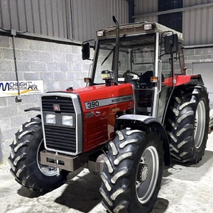 Tracteur à roues d'occasion Massey 390 authentique, prix ultra bas, 85 CV, pour utilisation toutes saisons, avec roulement de moteur. - Product Image 1