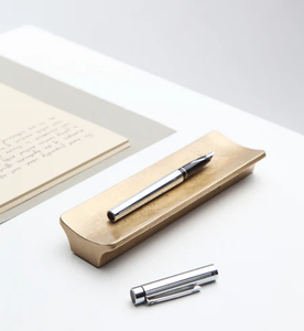 Brass <b>Pen</b> Holder Tray Decorative Desk Organize <b>Box</b> Ideal For Office Reception Promotional <b>Pen</b> Holder Top Selling Sale - Product Image 1