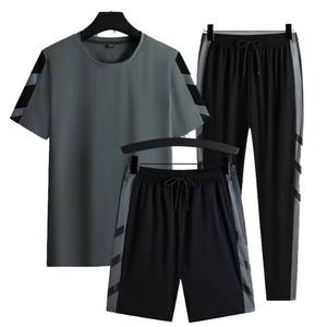 Conjunto Deportivo Ligero Unisex con Cuello Redondo para Verano, con Opciones de Logotipo Personalizado, Tejido de Poliéster/Nailon de Secado Rápido y Transpirable - Product Image 3