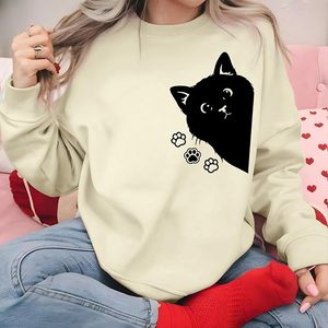 Nueva Llegada Sudadera de Algodón para Mujer de Lujo con Manga Larga, Hombros Caídos, Estampado, Cómoda, Casual, Invierno, Personalizada - Product Image 4