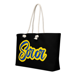 Sigma Gamma Rho Weekender <b>Bag</b> SGRHO Soror Pretty Poodles Black Travel Tote <b>Large</b> Capacity Overnight Gift <b>Beach</b> <b>Bag</b> Custom - Product Image 4