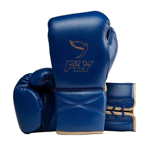 Latest Model Customizable Fly Boxing Sparring Set Blue Golden High Quality Genuine Leather MMA Gloves Training Gear Waterproof - Product Image 3