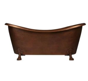 Bañera Ovalada de Cobre Independiente, Bañera Metálica de Lujo sin Tapa para Casa u Hotel - Artesanía India - Product Image 5