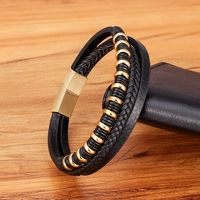 Bracelet en acier inoxydable avec perles personnalisées MenneM, fermoir magnétique multicouche, nouveau bracelet d'été, à porter tous les jours, pour les occasions spéciales