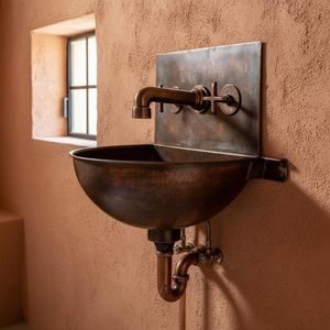 copper sink handmade designer piece copper <b>basin</b> artisan luxury item copper sink premium handcrafted decor copper <b>basin</b> superior - Product Image 2