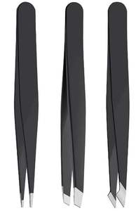 Kit de pinces à cils professionnelles de haute qualité en acier inoxydable à pointe fine pour l'extension de faux cils - Product Image 4