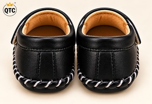 Chaussures noires pour bébé Mary Jane avec nœud et semelle souple, ballerines de princesse pour filles, idéales pour les fêtes et les premiers pas - Product Image 3