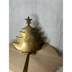 Handcrafted Metal Christmas Tree Shaped <b>Stocking</b> <b>Holder</b> Eco-Friendly Customized Design Elegant Holiday Decor for Home And Event - Product Image 3
