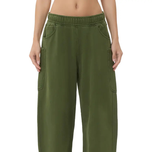 Unisex <b>Baggy</b> <b>Trousers</b> Wide Leg Sweatpants Streetwear Loose Fit Custom Embroidery Printing Logo OEM Supplier Canvas Fleece Lining - Product Image 5