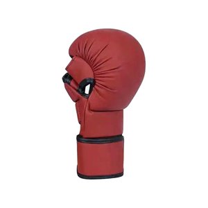 ถุงมือ MMA สำหรับฝึกซ้อม คุณภาพพรีเมียม ราคาขายส่ง RTS สีแดง ออกแบบได้ตามต้องการ สวมใส่สบายสำหรับเยาวชน รุ่น MS-MZ-CGG-06 - Product Image 4
