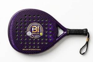 Raquette de padel en fibre de carbone 38 mm, face plate, légère, durable, perforée, pour l'entraînement et le jeu en extérieur - Product Image 5