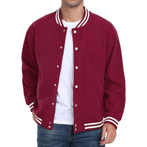 Chaqueta Varsity de Forro Polar para Hombre, Mezcla de Poliéster, Exterior Suave, Interior Suave, Transpirable, Ecológica, de Alta Calidad - Product Image 4