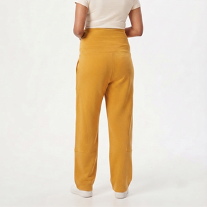 Pantalon de maternité en polaire taille haute pour femme, coupe ample, jambe large, pour la grossesse et l'allaitement, idéal pour l'hiver - Product Image 2