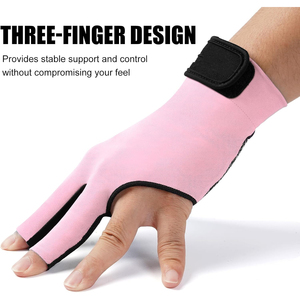 Guantes de Snooker con Detalles Reflectantes, Baja Visibilidad en la Oscuridad, Respaldo de Nailon Transpirable, Palma Lisa - Product Image 6