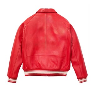 Chaqueta Varsity de Cuero para Hombre, Estilo Casual, Tendencia Actual, Antiarrugas, Calidad Premium, Precio Económico, Hecha a Medida - Product Image 2