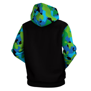 Sudadera con Capucha de Camuflaje para Hombre con Estampado de Dinosaurio Diseño Rawr Informal de Punto con Bolsillos para Otoño - Product Image 2