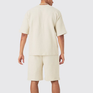 Conjunto de Camiseta y Pantalones Cortos Estampados de Verano 2026 para Hombre, al por Mayor, OEM, Hechos a Medida, 100% Algodón Transpirable para Correr - Product Image 6