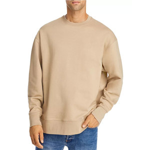 Wholesale Heavyweight Cotton Crew Neck <b>Sweatshirts</b> For Men High Quality Solid Color Casual Pullover Oversized Fit <b>Sweatshirt</b> - Product Image 3