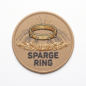 Patch brodé personnalisé Hexagon Rose Head Maritime Whaling Hardware, fabricant sur mesure - Product Image 2