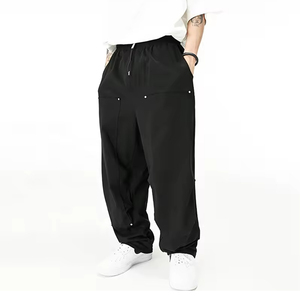 High Quality Men's Casual Straight Pattern <b>Canvas</b> Baggy Sweatpants Comfortable Breathable Eco-Friendly Quick Dry - Product Image 1