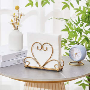 Servilletero de metal moderno con diseño elegante para arreglos de mesa minimalistas a la venta en grandes cantidades a los mejores precios - Product Image 3