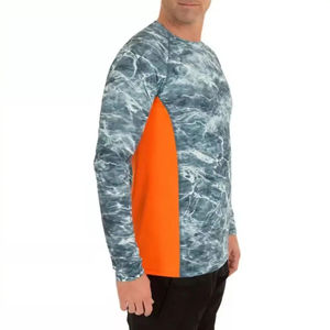 Chemises de pêche respirantes à manches longues à prix abordable, séchage rapide, impression numérique, coton/fibre de bambou, protection UV, vierges - Product Image 1