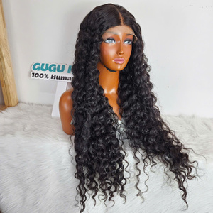 Wholesale 250% Human Hair Burmese Curly Ends Glueless <b>Wigs</b> HD <b>Lace</b> Raw Natural Human Hair <b>Wigs</b> - Product Image 3