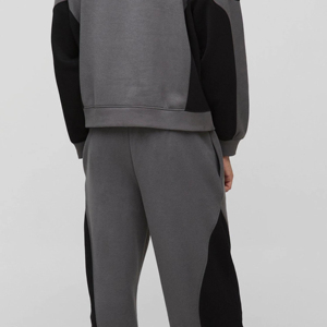 Ensemble de survêtement décontracté pour homme, hiver, marron uni, à capuche, polaire 2-en-1 240g, longueur intégrale, avec fermeture éclair et poches latérales, respirant - Product Image 5