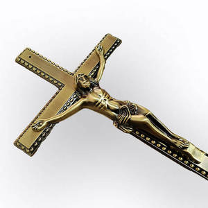 Metal Made Bishop's Blessing Crucifix Eco-friendly Customizable Custom Color Offset Printing Christian Catholic Church Crucifix - Product Image 1