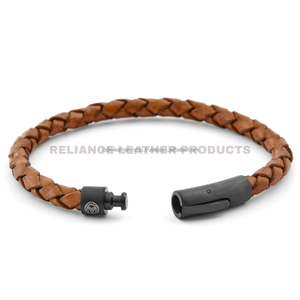 Professional 5mm Dark Brown Shine Jewelry Bolo Braided <b>Leather</b> Cord Braided <b>Leather</b> String for Necklace Craft - Product Image 4