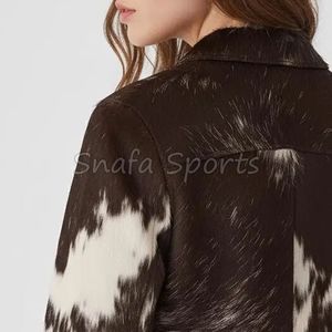 Chaqueta de Cuero para Mujer con Cierre, Elegante, Compra al por Mayor, Chaquetas de Cuero PU OEM, Chaqueta de Cuero de Invierno de Alta Calidad, Gran Venta - Product Image 6
