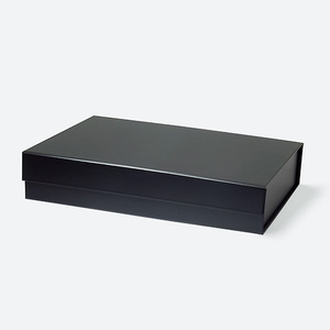 Boîte cadeau magnétique à couvercle rabattable, emballage en <span class=keywords><strong>papier</strong></span> pliable avec logo personnalisé, modèle peu profond, stock transfrontalier prêt à l'emploi - Product Image 4