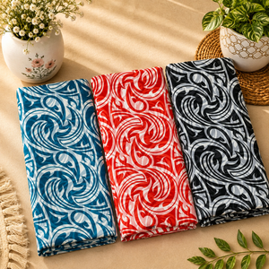 Tela sudanesa Toub 100% algodón voile con estampado digital |   Textil Tradicional Natural y Transpirable para Prendas Étnicas con Estilo - Product Image 1